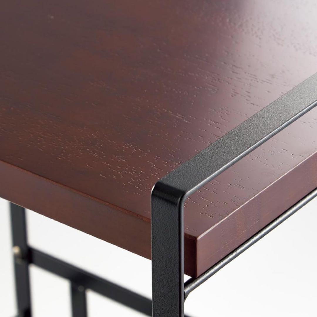 ラバーウッド天板スリム家電ラック 幅45cm