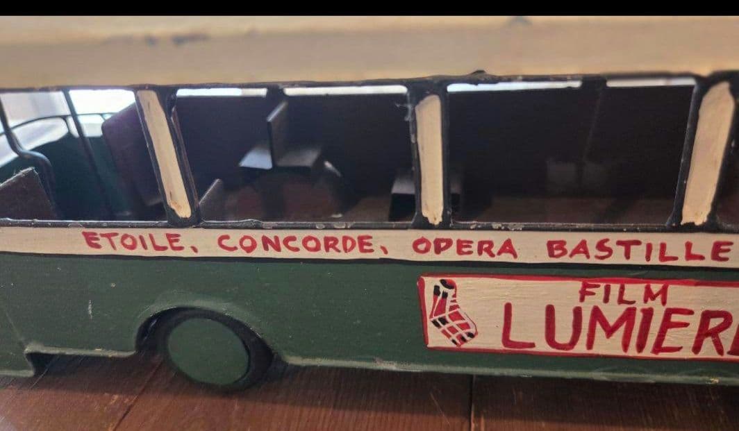 LUMIERE 緑色路面電車モデル型模型 /ヴィンテージフランス