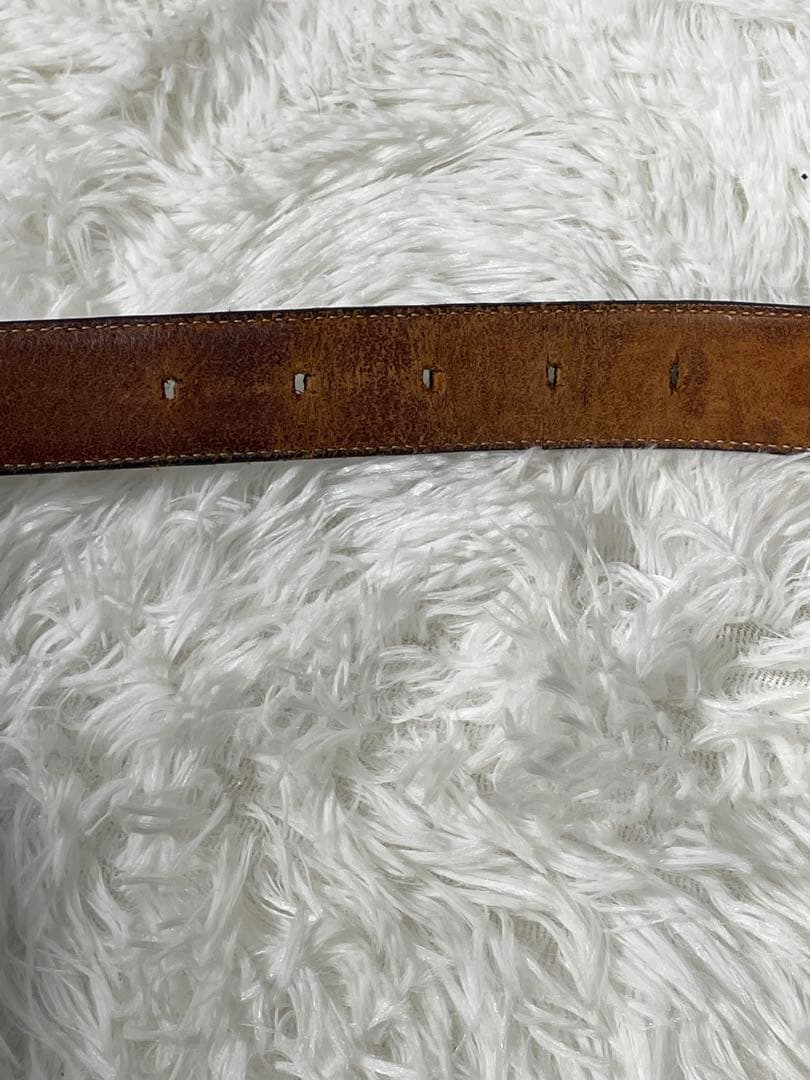 LOUIS VUITTON ルイヴィトン 本革 レザーベルト 黒 シルバー金具