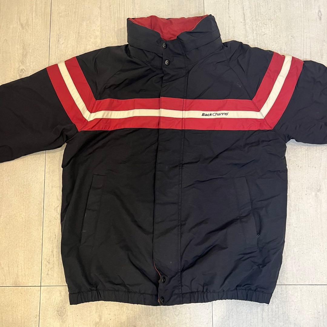 バックチャンネル　スタンドカラー　ジャケット　ブラック