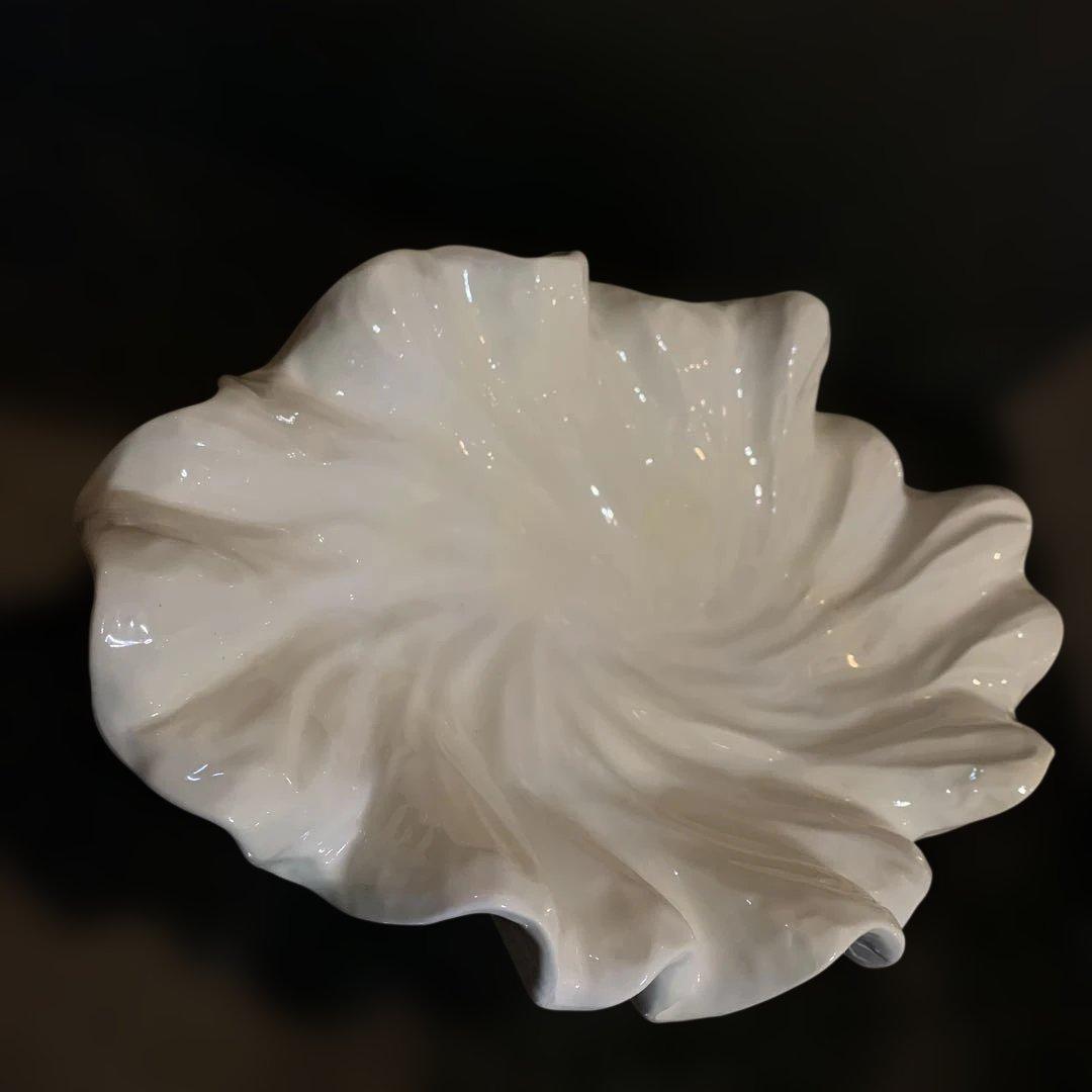 ホワイト 陶器製 高級コンポート VI-87