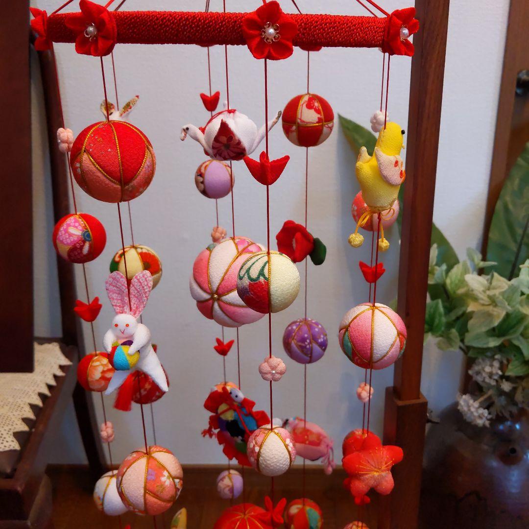 ちりめん細工　お雛様下げ飾りさげもん(大)