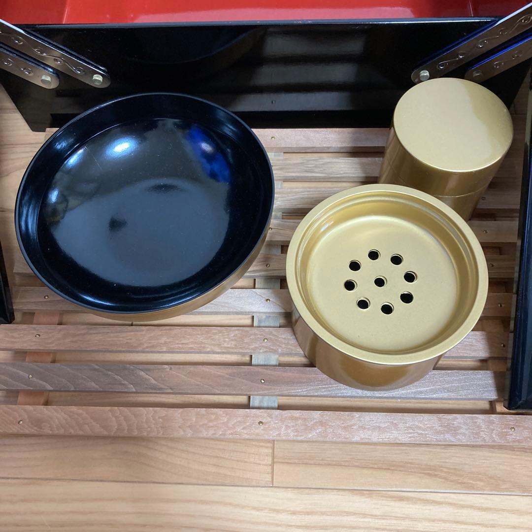【特価】会津塗り　漆器　お道具箱　お茶道具　小物　未使用　お正月