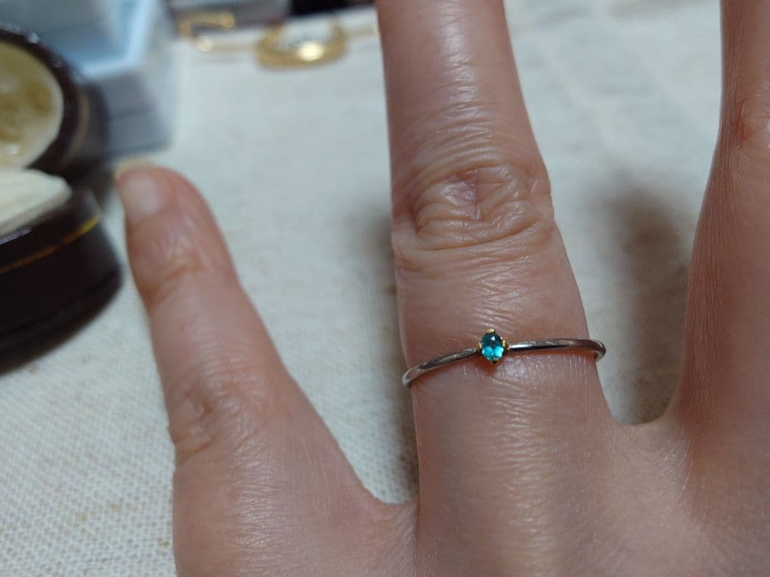 パライバトルマリン　リング　バターリャ産　12号