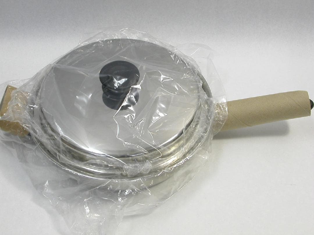 アムウェイ 大フライパン 未使用品 料理本とスクラブバッズ1個付き IH対応品