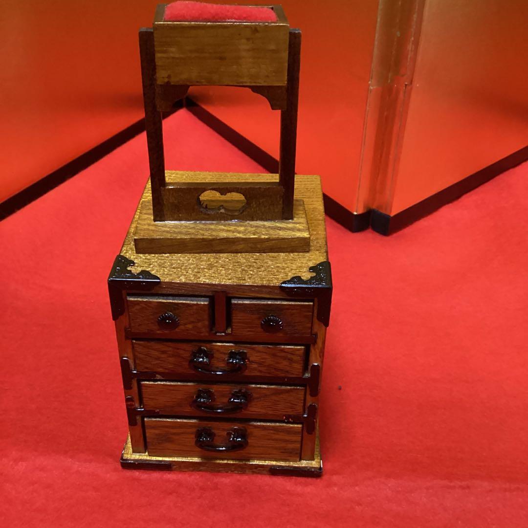 【雛蔵】雛道具　欅塗り　よく出来ています