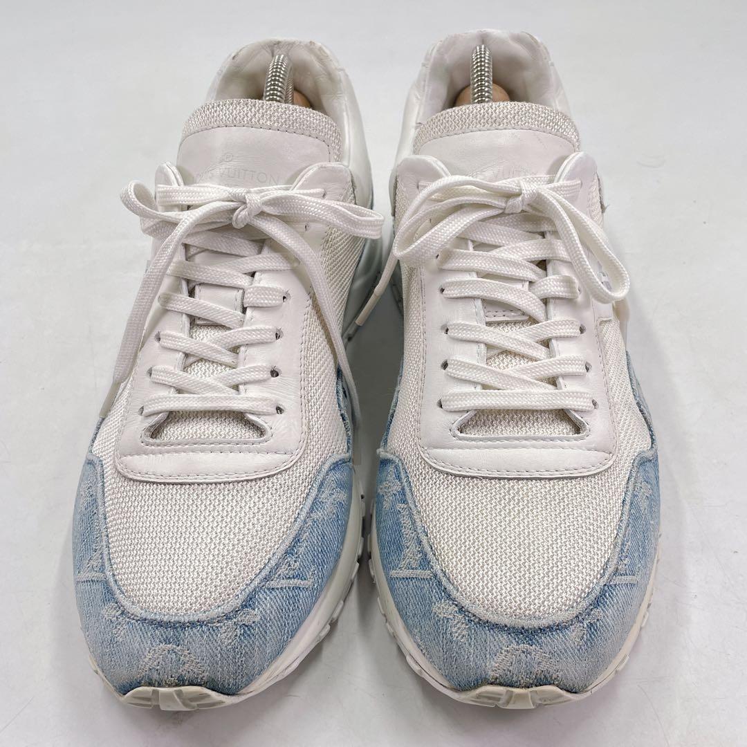 美品 ルイヴィトン ランアウェイ デニム スニーカー 6.5 モノグラム