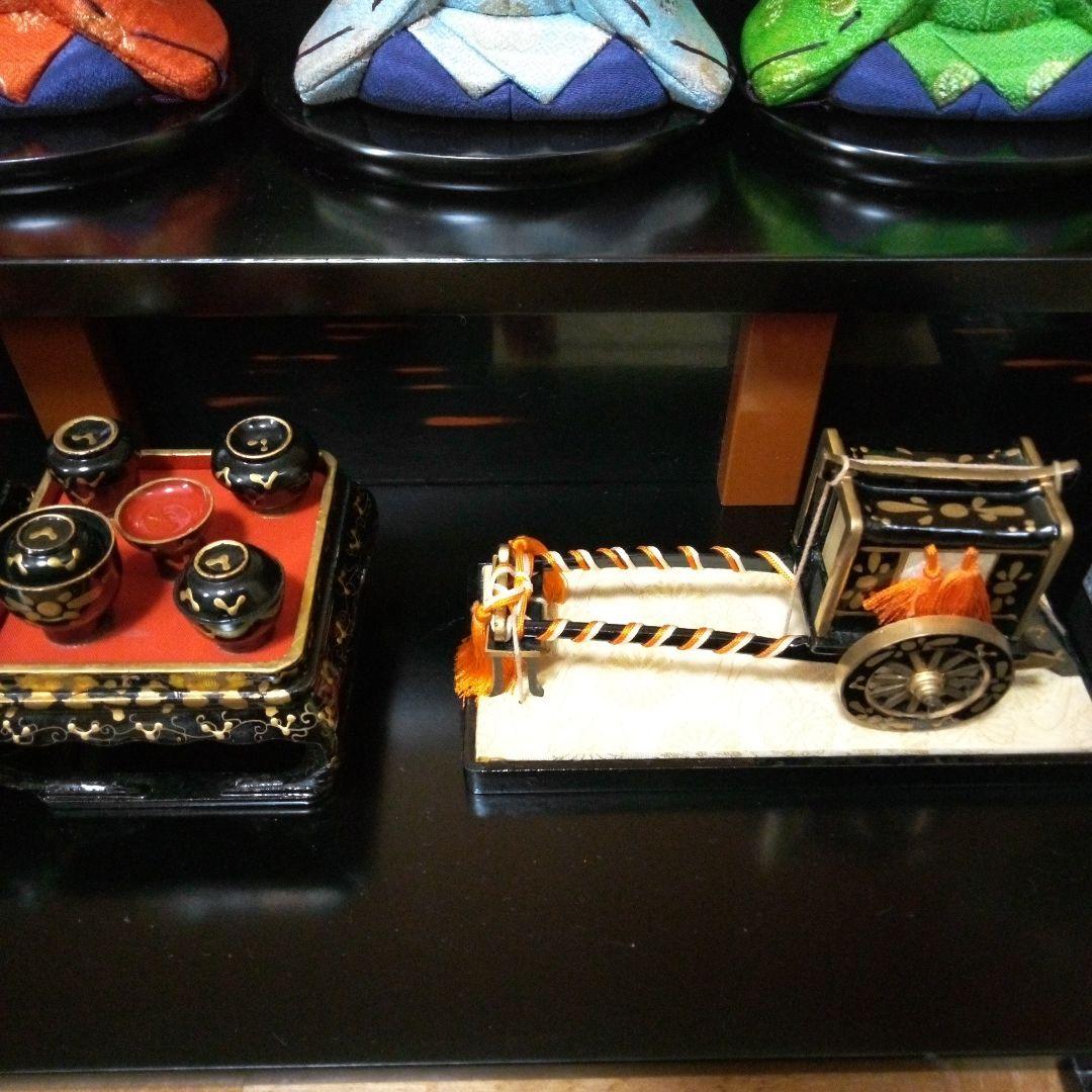 「江戸木目込み」雛人形「吉野雛・一秀作」四段飾