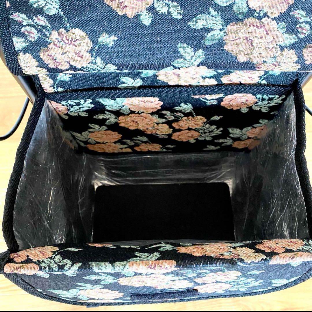 美品 座面付き シルバーカー 折畳式 スカイウォーカーS 島製作所 歩行器 花柄