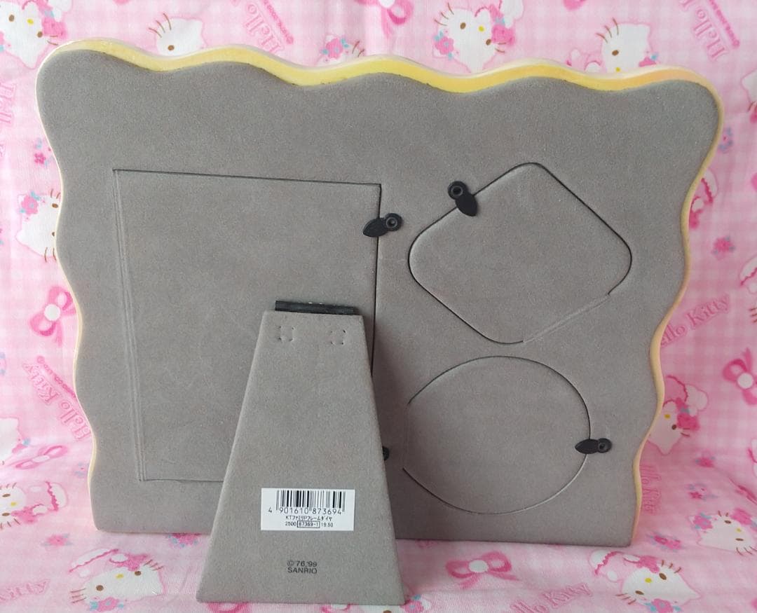 キティ　フォトフレーム　1999年　ダイヤ　ラメ　写真立て　ホワイト