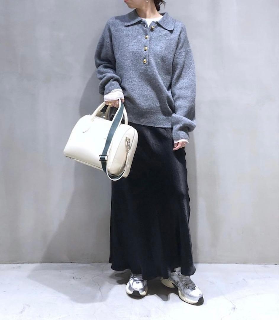 ADAM ET ROPÉ ポロシャツニットプルオーバーグレー F