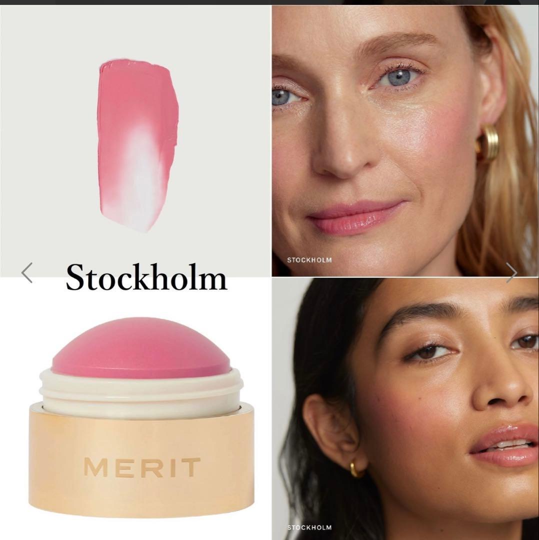 [新品]MERIT フラッシュバーム クリーム ブラッシュ トリオ　3色セット