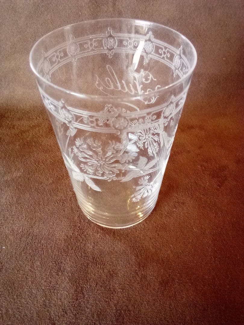 フランス オ—ルド タンブラーグラス ２客 (ペア )