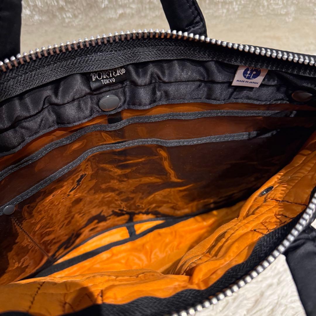 【極美品】ポーター タンカー ブリーフケース トートバッグ ビジネス ブラック