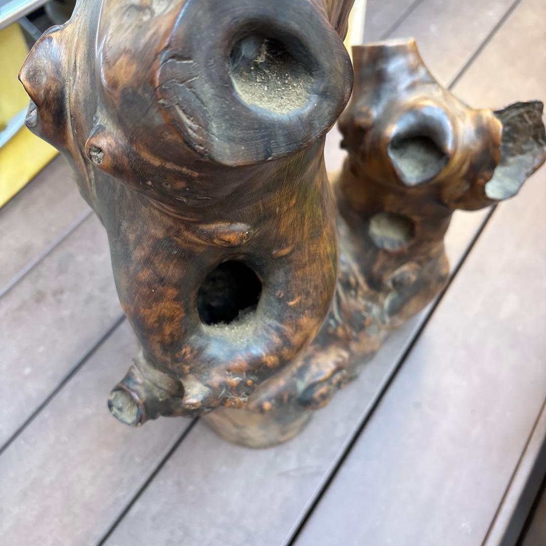 貴重 送料込み 高さ70cｍ 天然木の置物 木の洞 衝立　オブジェ インテリア