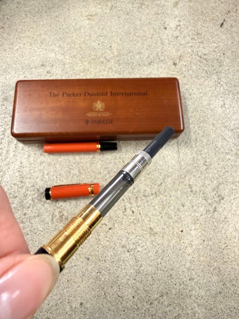 希少 PARKER パーカー 万年筆 DUOFOLD デュオフォールド 18K