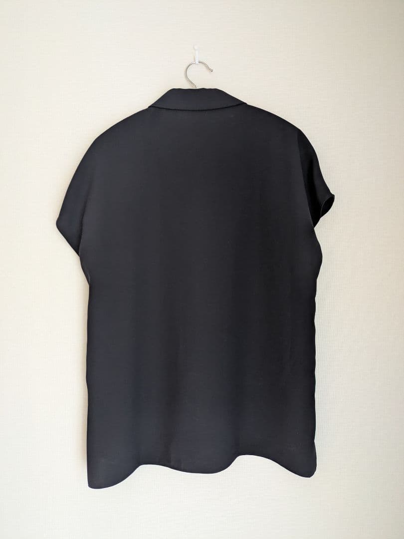 theory luxe 24SS Marvine 襟付きブラウス ネイビー 38