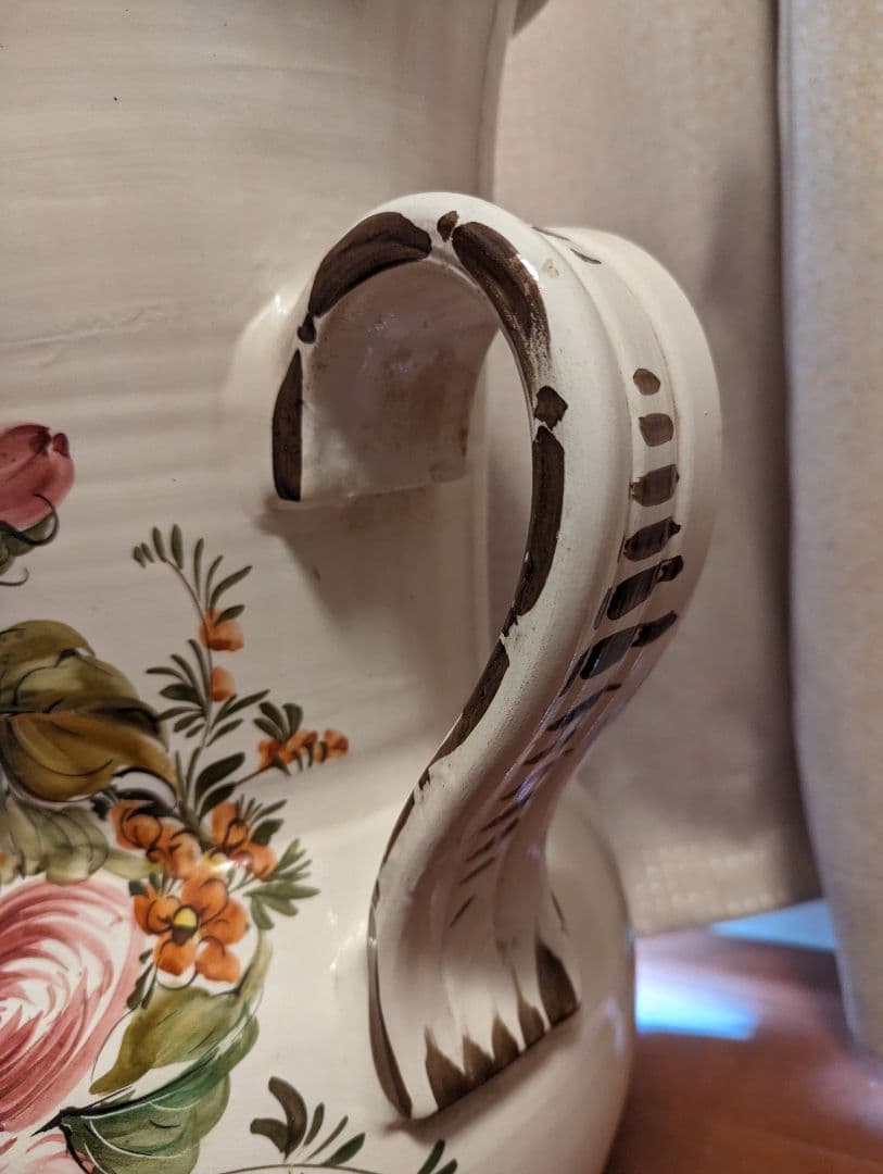 大型傘立て　アンティーク傘立て　陶器傘立て　壺　大型壺