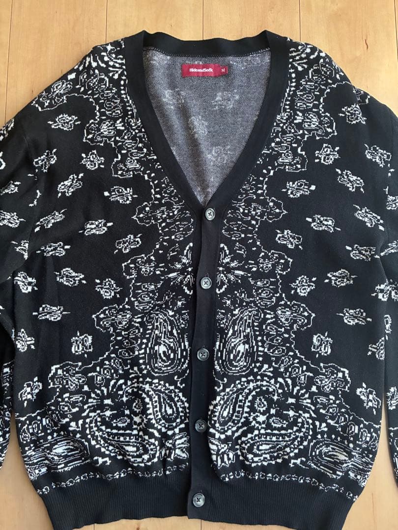 j*w様 HideandSeek ペイズリー柄カーディガン Mサイズ