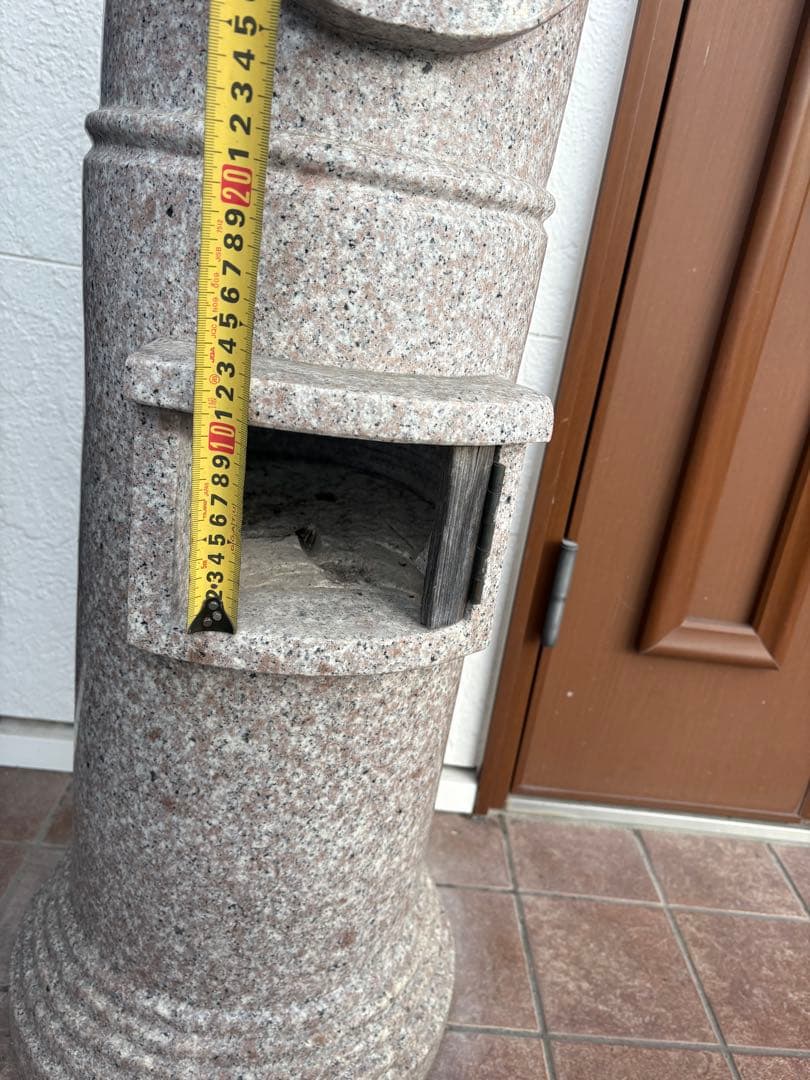 石材製 郵便ポスト型 装飾品 約90cm