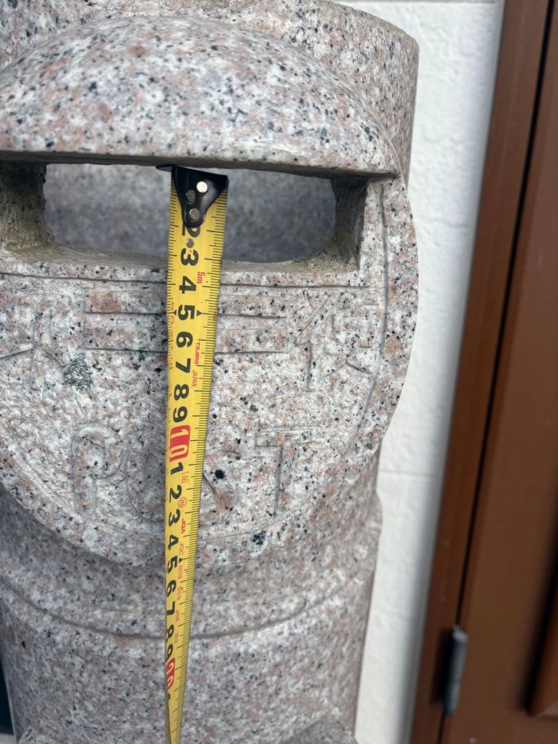 石材製 郵便ポスト型 装飾品 約90cm