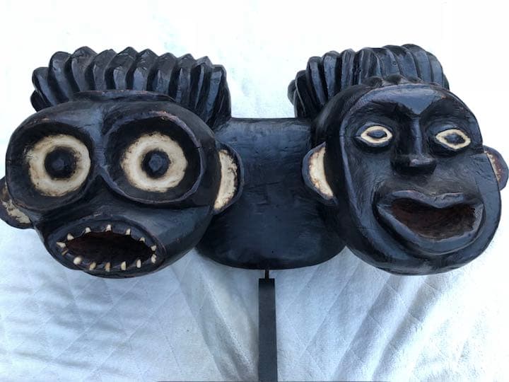 アフリカ カメルーン バミレケ族仮面