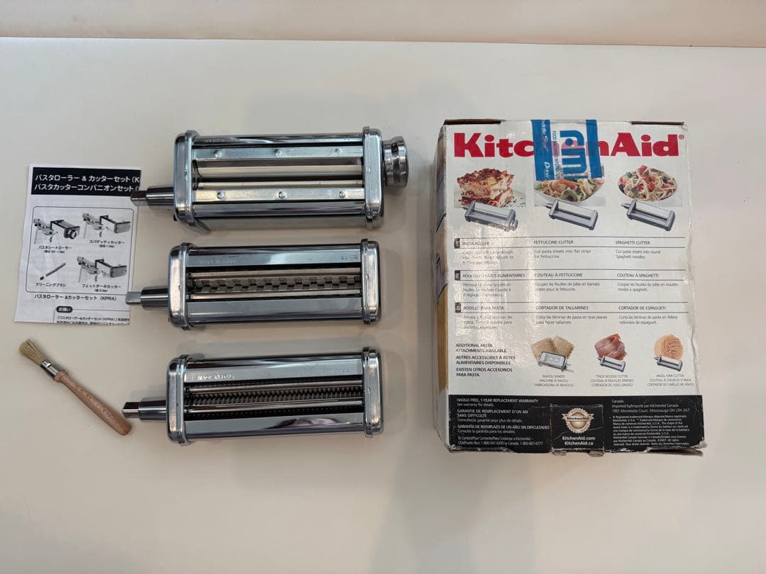 KitchenAid キッチンエイド純正品　パスタローラー＆カッターセット