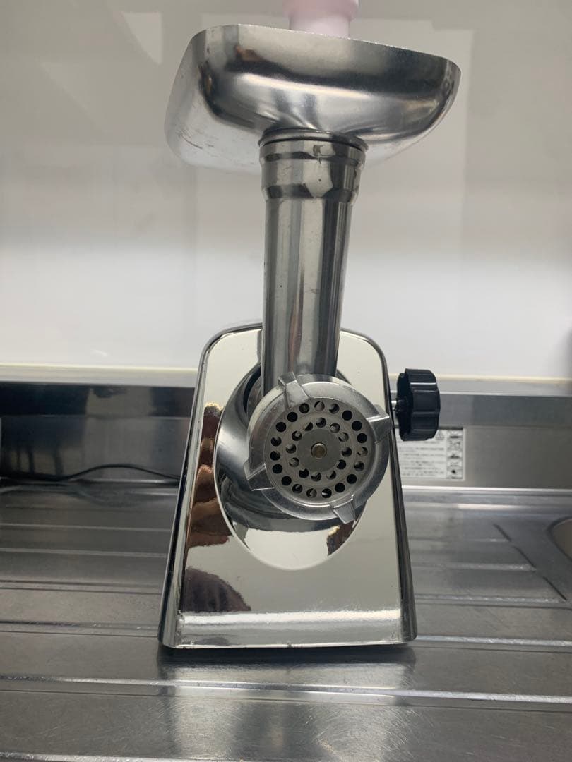 電動フードチョッパー ステンレス製 逆転機能付き