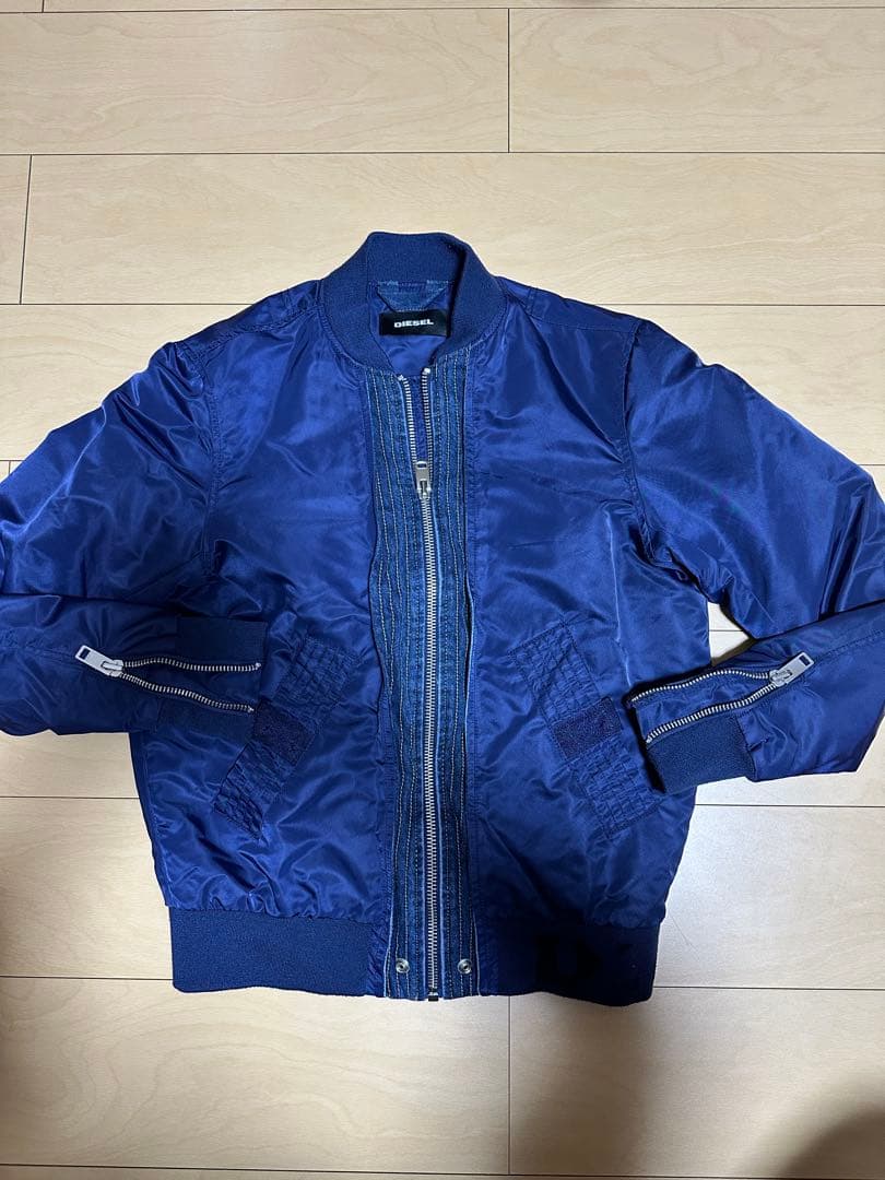 DIESEL ディーゼル MA-1 中綿ジャケット ネイビー S