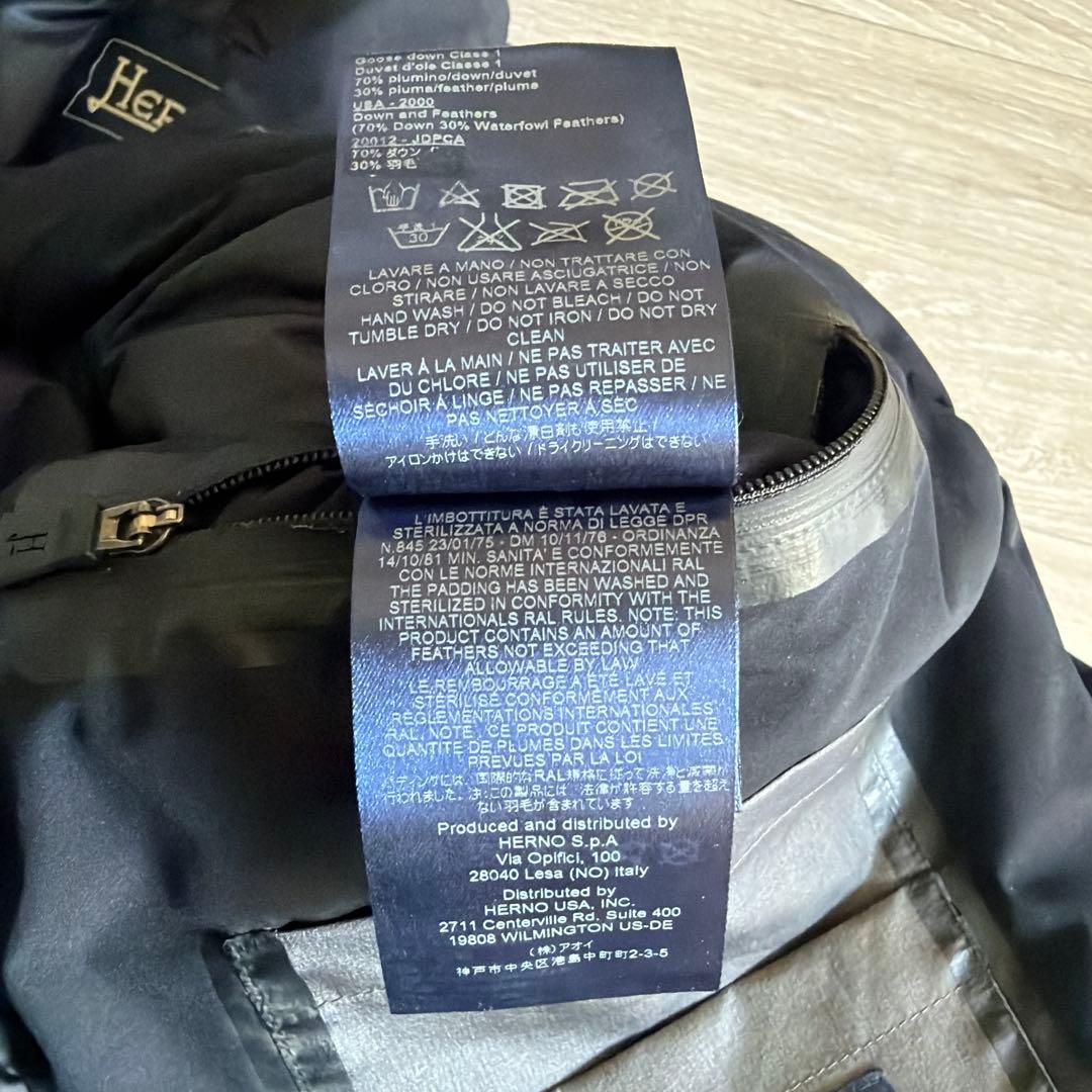 【美品】ヘルノHERNO ダウンコート　ゴアテックス