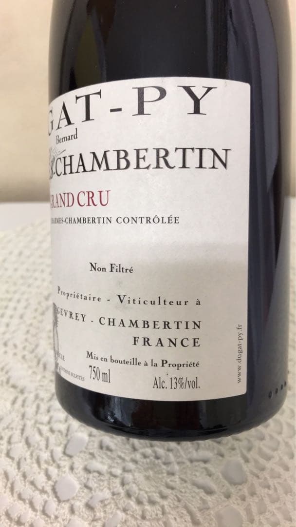 デュガ　ピィ　シャルム　シャンベルタン2010年　シャルム　シャンベルタン