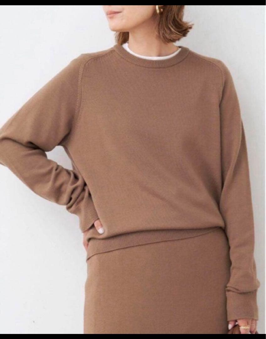 ドゥーズィエムクラス WISHラウンドネック ニット