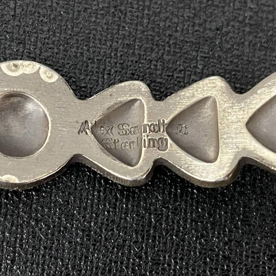 NAVAJO Alex Sanchez ネイティブ スタンプワーク バングル