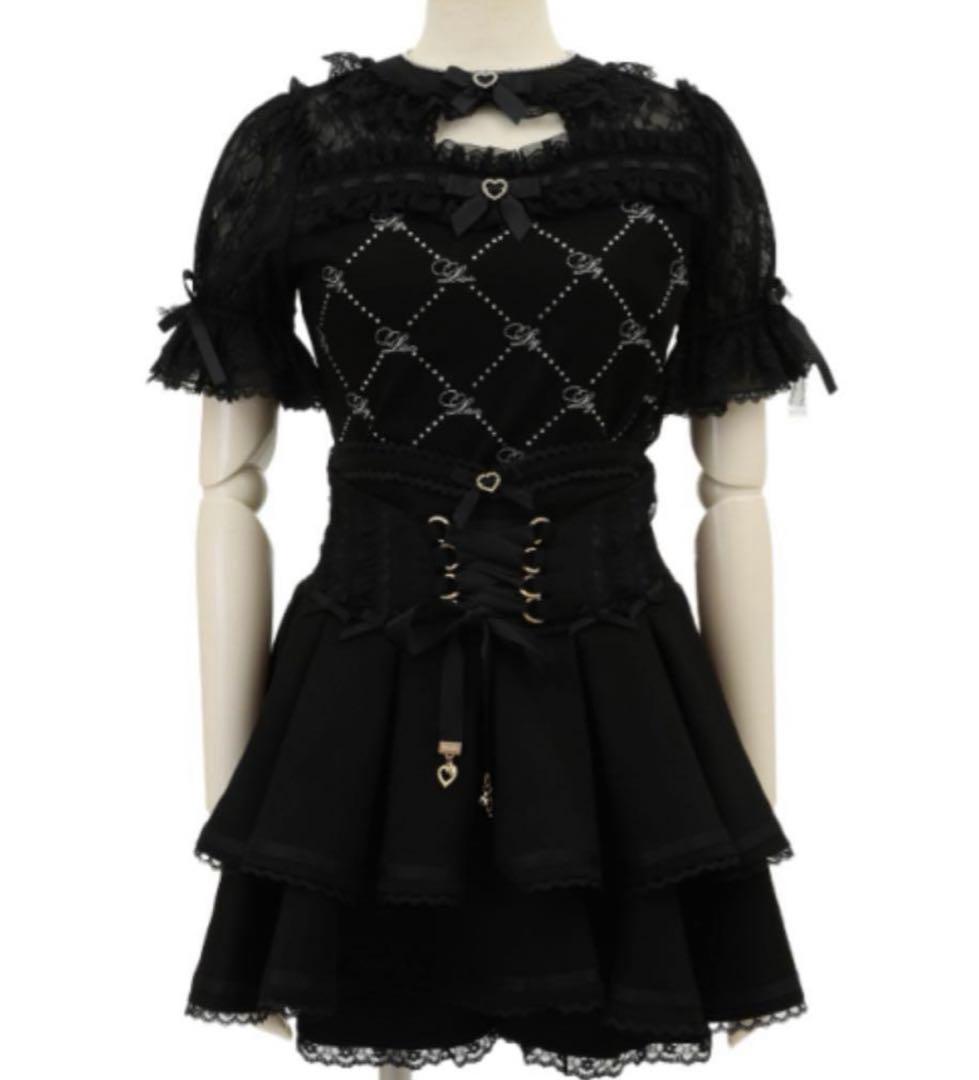 ♡LIZLISA モノグラムビジューカットトップス♡