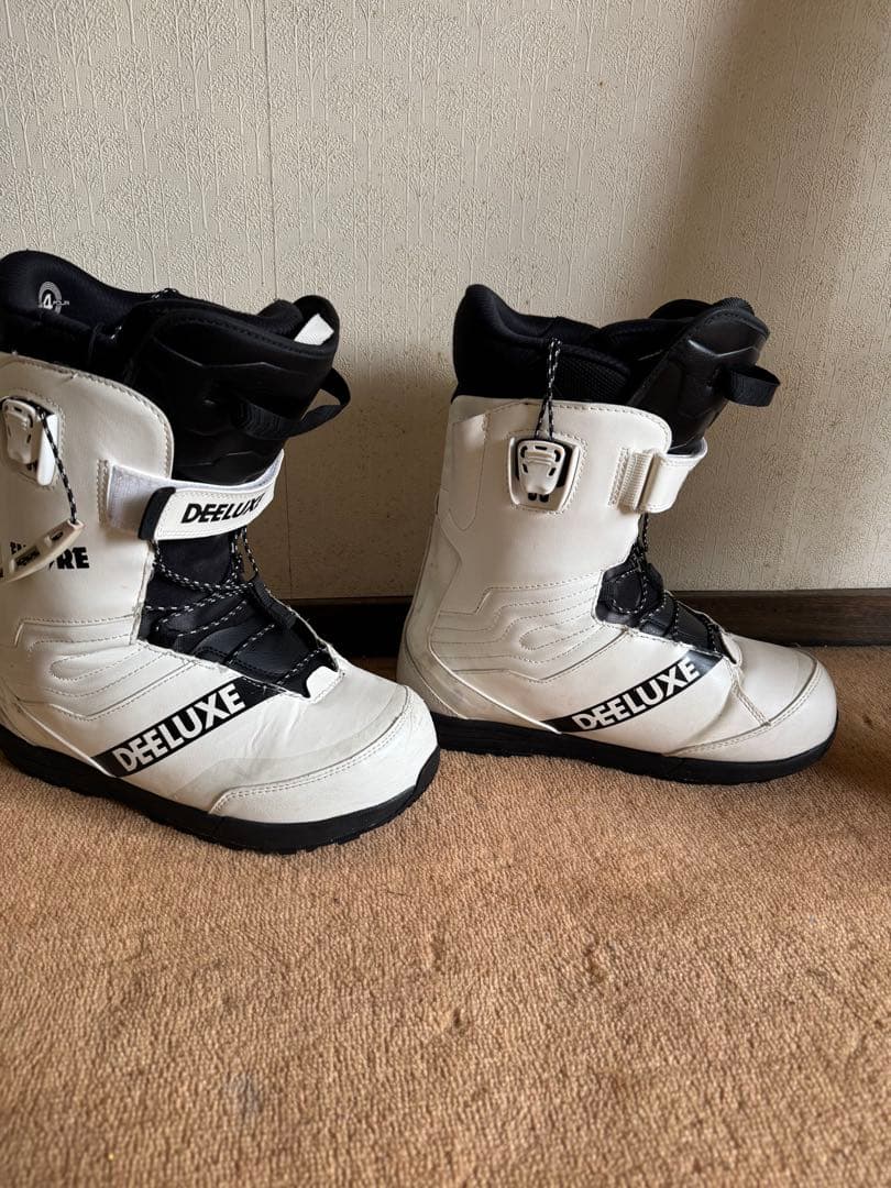 DEELUXE スノーボードブーツ 男性用 ホワイト/ブラック