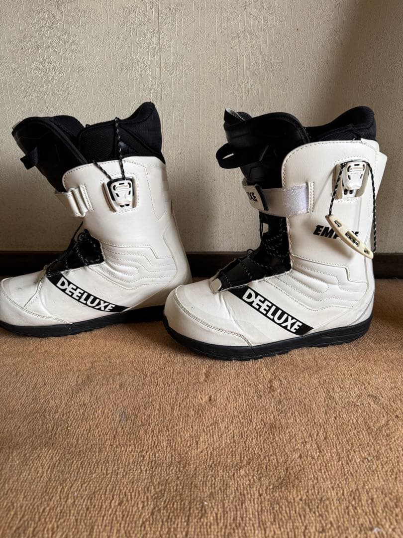 DEELUXE スノーボードブーツ 男性用 ホワイト/ブラック