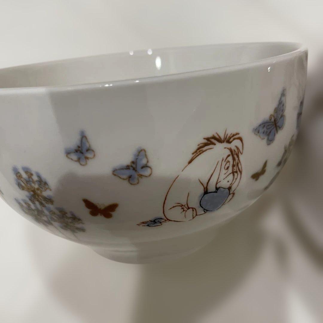 ディズニープーさん イーヨー 飯碗 2個セット　大きめ　高さ8 幅13 希少