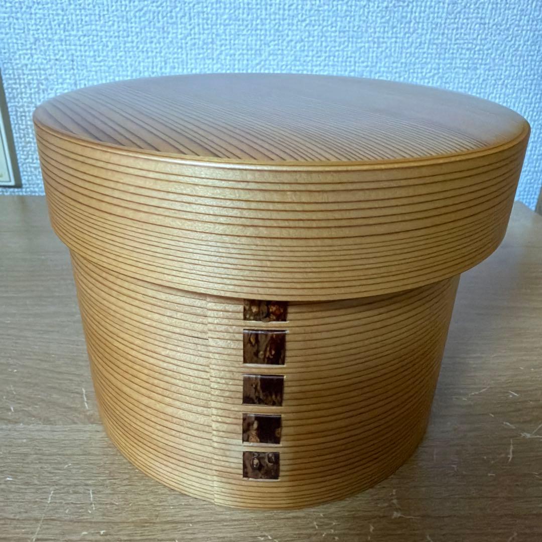 栗久　丸二段弁当　箱　新品　未使用