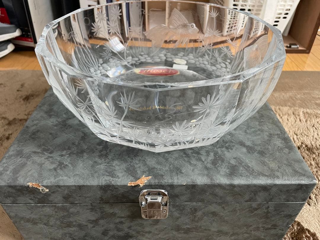 moser チェコ　モーゼル　コンポート　ガラスボール 品番2642/29CR