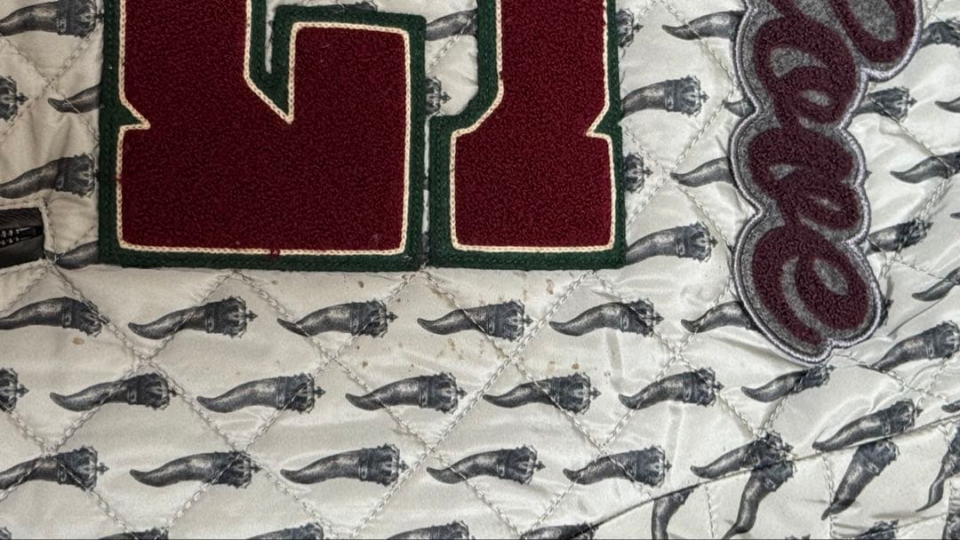 DOLCE&GABBANA キルティングブルゾン ワッペン 48