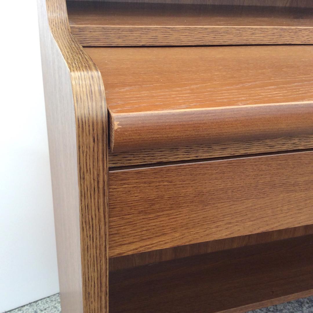 小島工芸 ライティングデスク オーク材 ミドルデスク