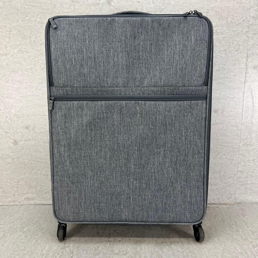 比較的美品　無印良品　特大　81L　半分の厚みで収納できるソフトキャリーケース