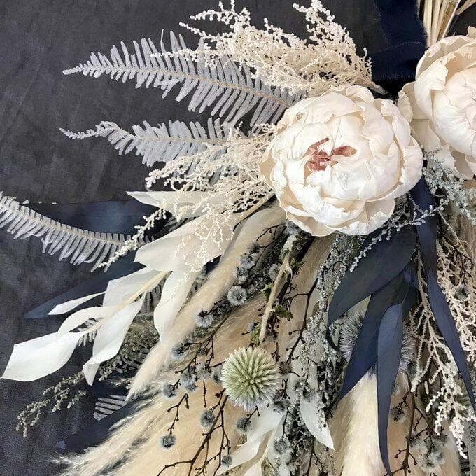 【約60cm大きなブルースワッグ】「夜明けのブルー」LLふっくらタイプ