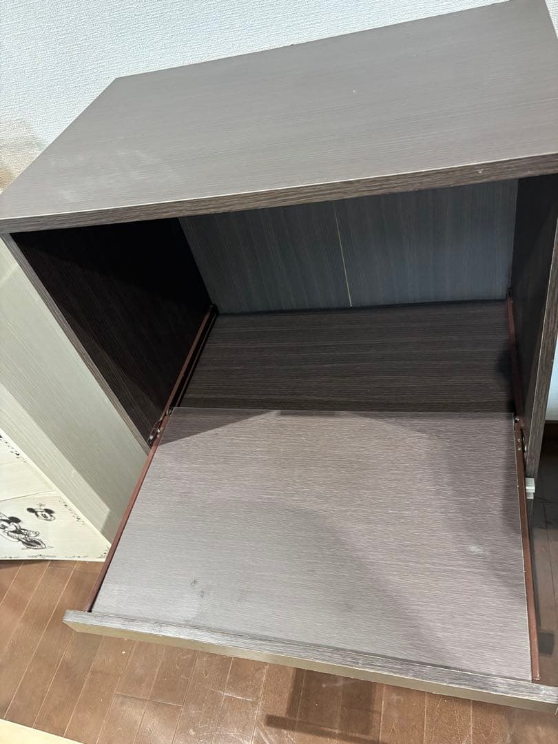 【幅60cm】レンジ台 食器棚 キッチンカウンター ニトリ ダークブラウン