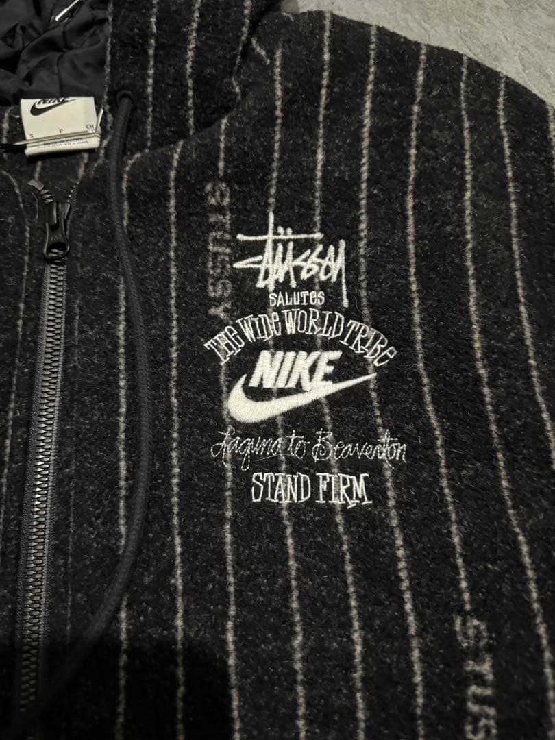 Stussy x Nike Striped Wool Jacket Sサイズ