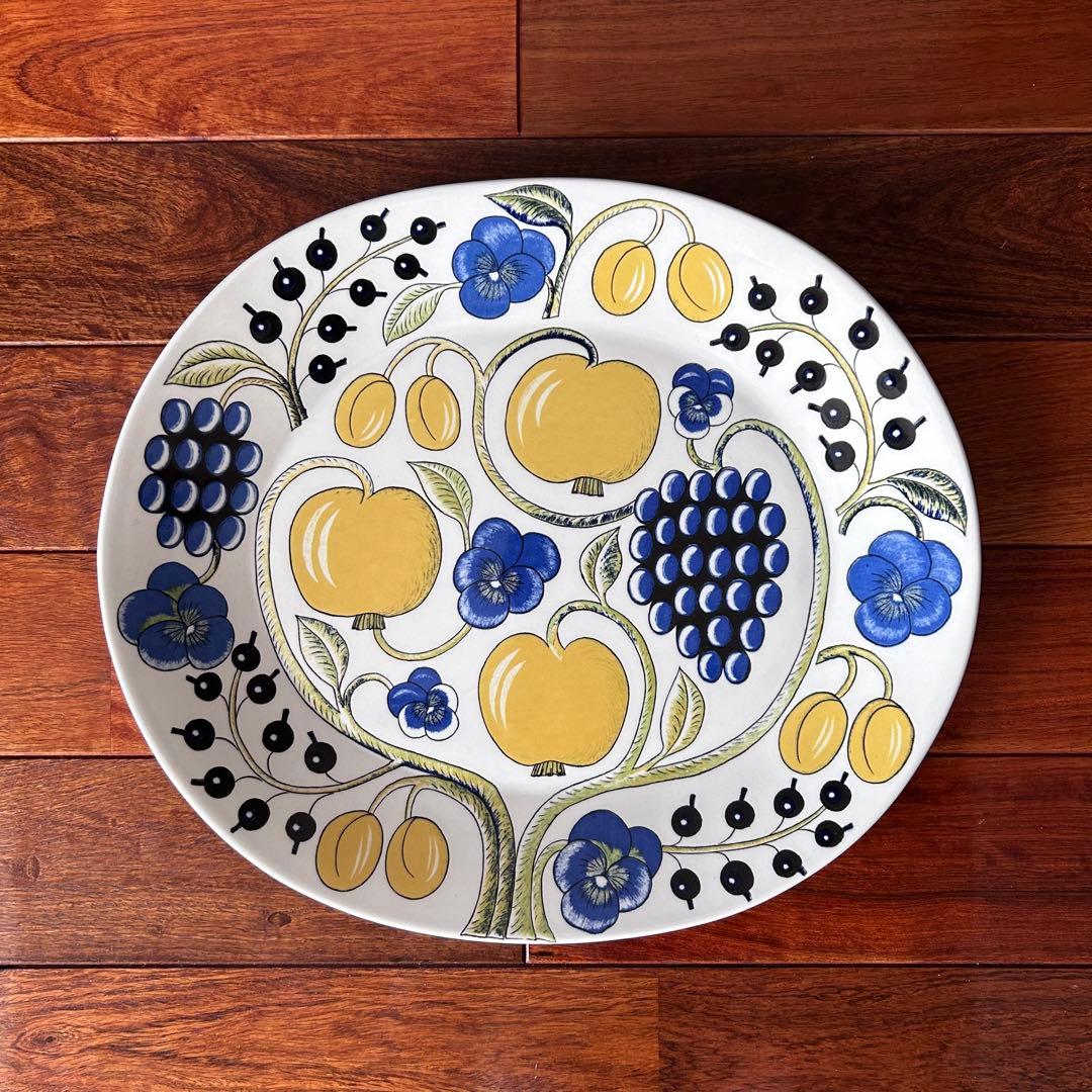 ARABIA パラティッシ 初期 ビオラ 大皿 35cm オーバルプレート