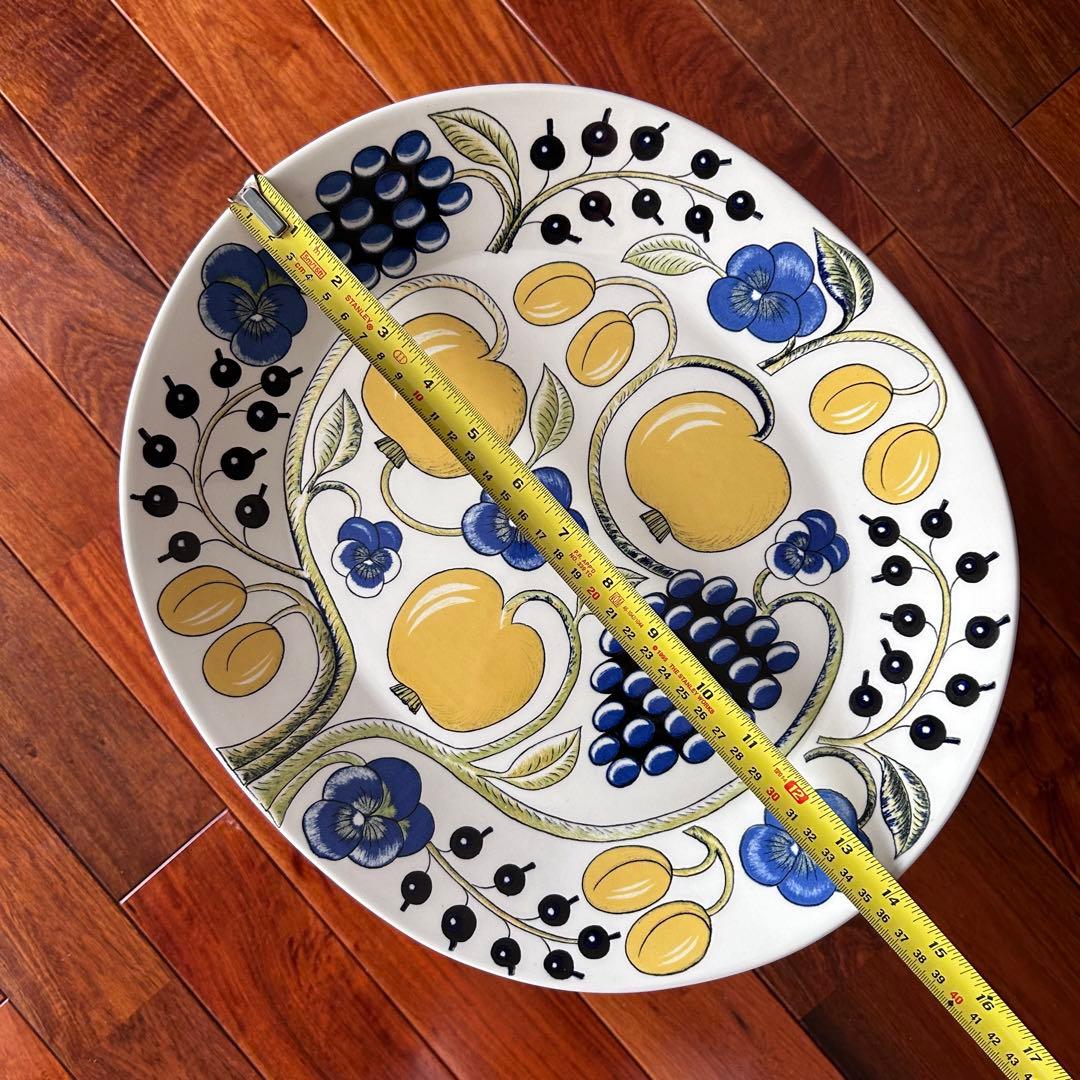 ARABIA パラティッシ 初期 ビオラ 大皿 35cm オーバルプレート