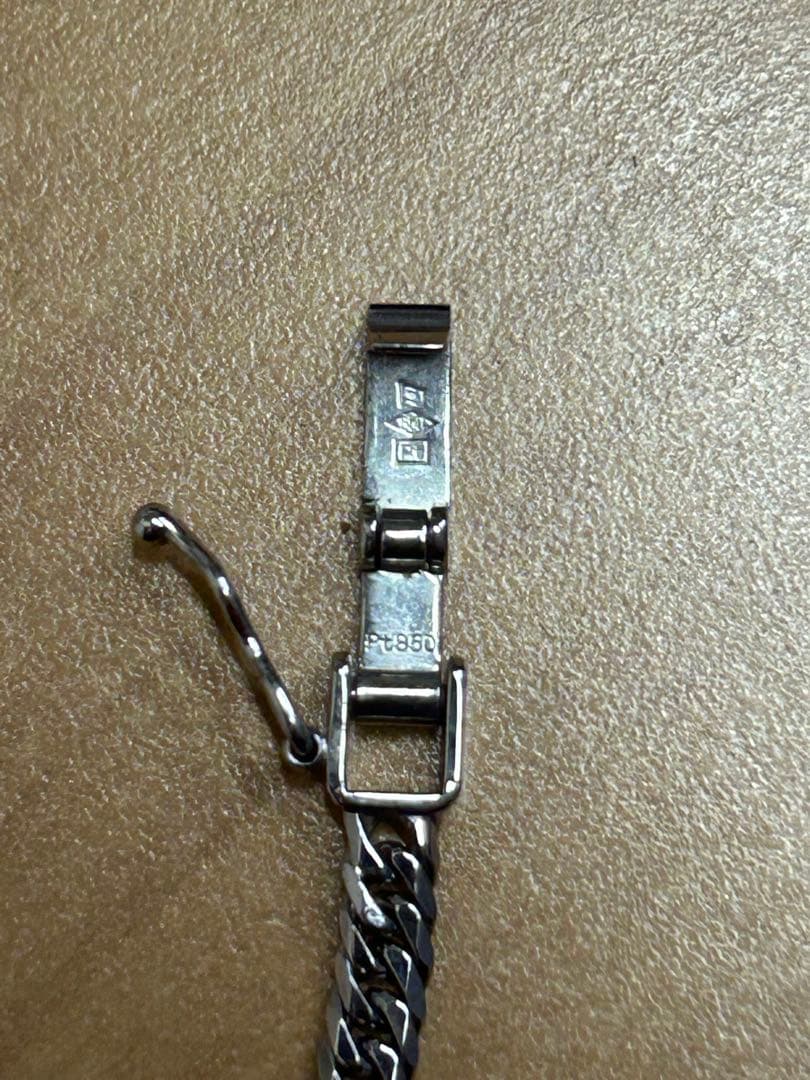 PT850 喜平ネックレス　6面ダブル　20グラム　50センチ