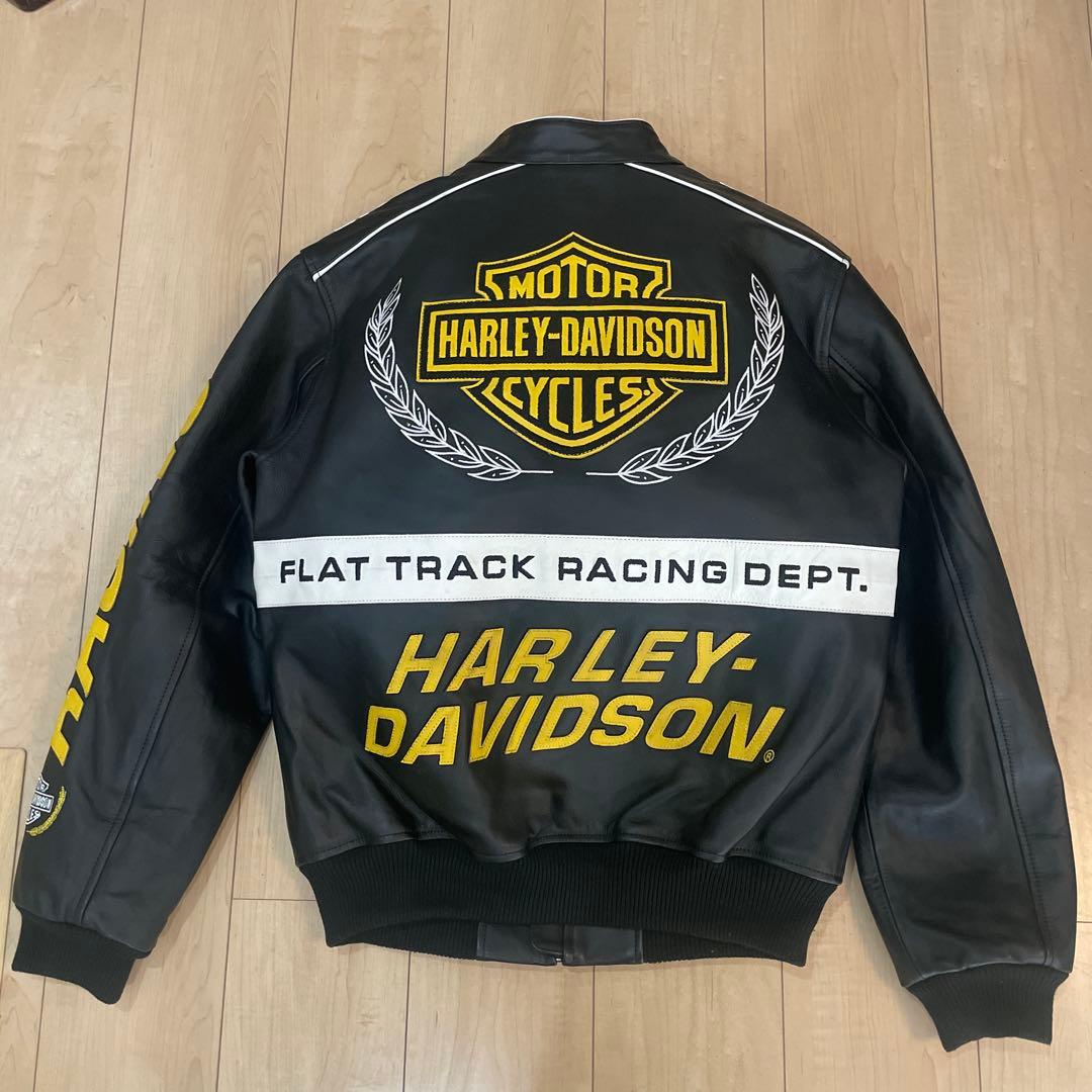 【新品未使用】ハーレーダビッドソン　レザージャケット　レーシング　本革　ブラック