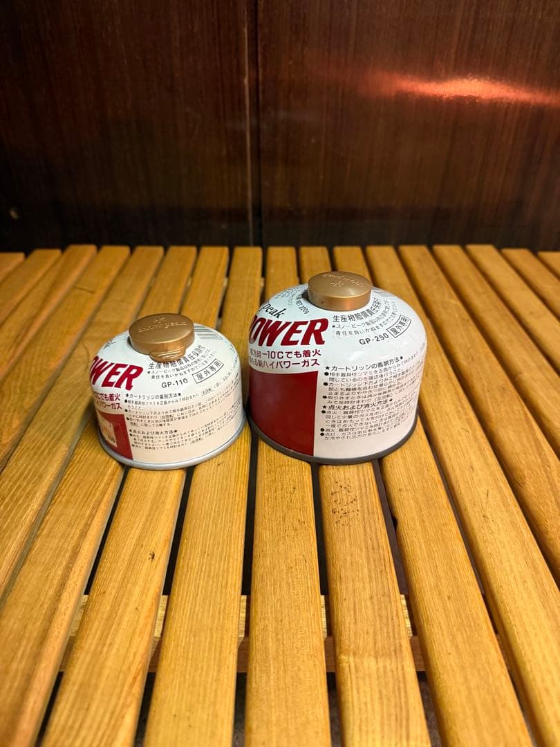 廃盤 PEAK スノーピーク ガスカートリッジ ガス缶 赤缶